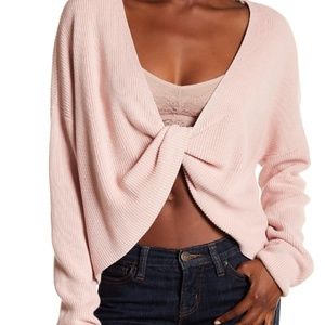 *** PINK *** Lovers + Friends spring sweater- XS